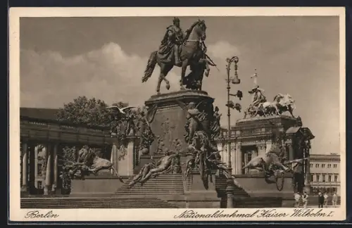 AK Berlin, Nationaldenkmal Kaiser Wilhelm I.