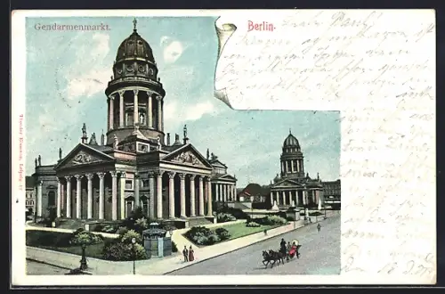 Lithographie Berlin, Gendarmenmarkt