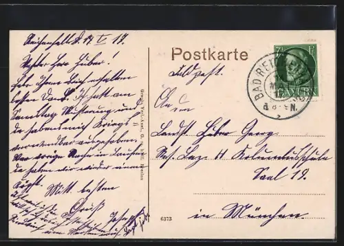 AK Bad Reichenhall, Kurpark mit Musikpavillon