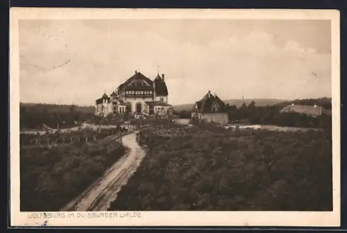 AK Duisburg, Pension u. Restaurant Wolfsburg im Duisburger Walde