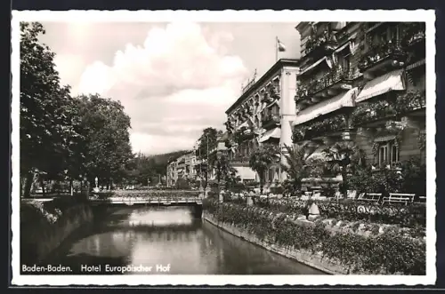 AK Baden-Baden, Hotel Europäischer Hof