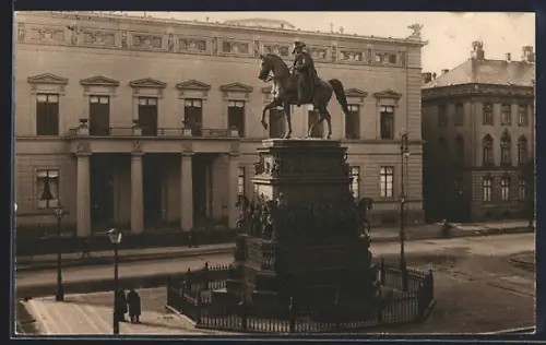 AK Berlin, Palais Kaiser Wilhelm I. und Denkmal Friedrichs des Grossen