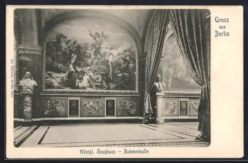 AK Berlin, Königliches Zeughaus, Ruhmeshalle, Innenansicht
