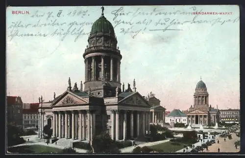 AK Berlin, Partie am Gendarmenmarkt