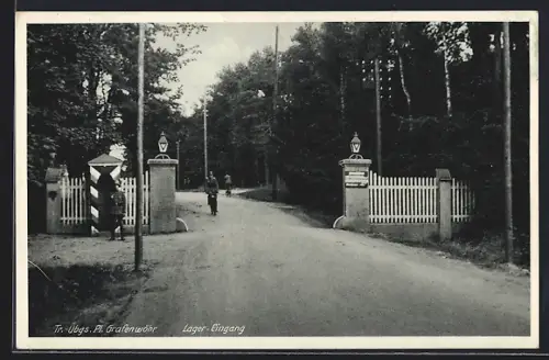 AK Grafenwöhr, Lager-Eingang zum Truppen-Übungsplatz