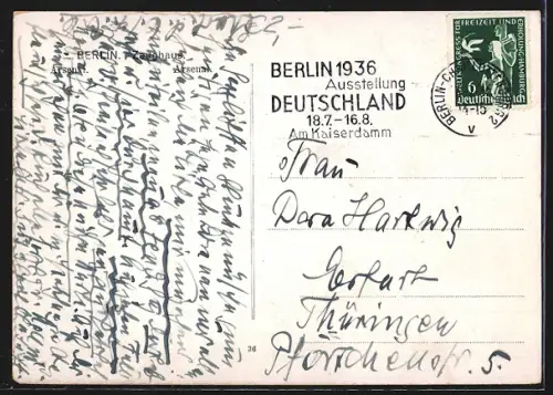 AK Berlin, Zeughaus mit Strasse