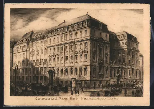 AK Berlin, Commerz- und Privatbank Hauptgebäude, Behrenstr.