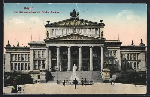 AK Berlin, Königliches Schauspielhaus, Gendarmenmarkt