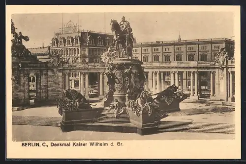 AK Berlin, Denkmal Kaiser Wilhelm d. Gr.