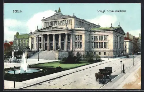 AK Berlin, königliches Schauspielhaus am Gendarmenmarkt