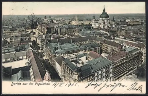 AK Berlin, Blick zum Schloss und Dom