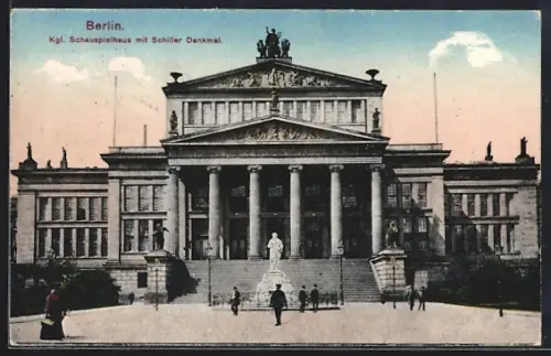 AK Berlin, Königliches Schauspielhaus, Gendarmenmarkt