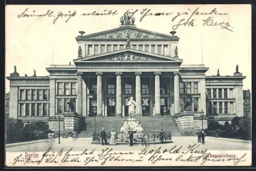 AK Berlin, Schauspielhaus, Gendarmenmarkt