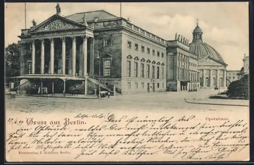 AK Berlin, Opernhaus, Unter den Linden