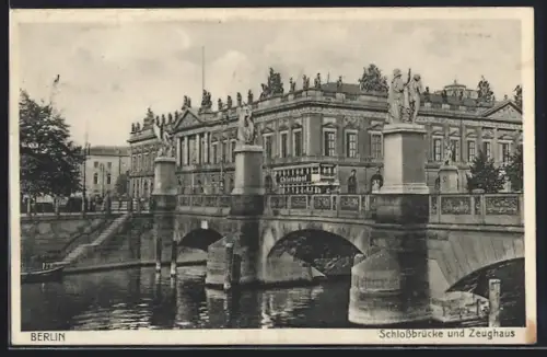 AK Berlin, Schlossbrücke und Zeughaus