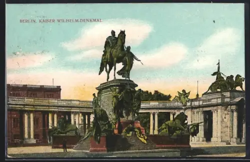 AK Berlin, Kaiser Wilhelm-Denkmal