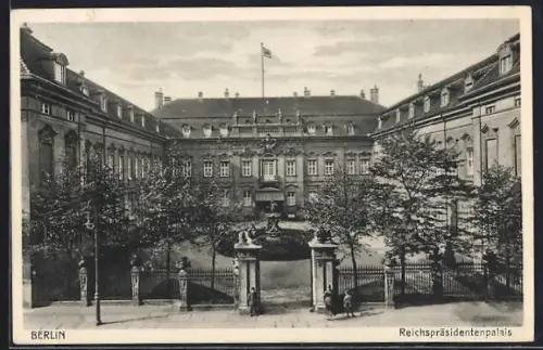 AK Berlin, Reichspräsidentenpalais aus der Vogelschau