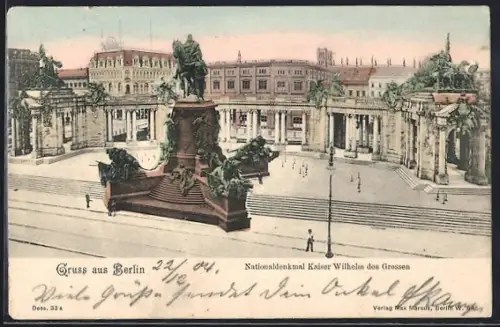AK Berlin, Nationaldenkmal Kaiser Wilhelms des Grossen