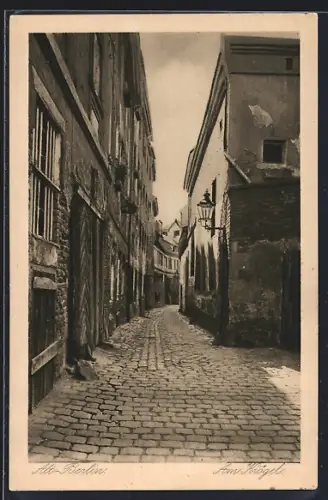 AK Alt-Berlin, Am Krögel, Blick in die Gasse