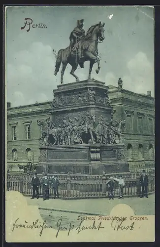 AK Berlin, Denkmal Friedrich des Grossen