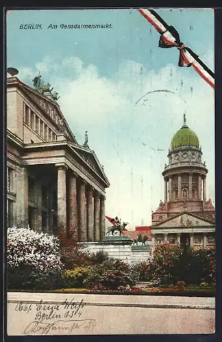 AK Berlin, Partie am Gendarmenmarkt