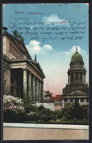 AK Berlin, Schauspielhaus, Gendarmenmarkt