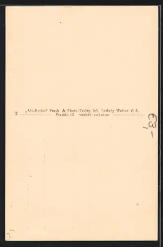 AK Berlin, Portraits Graf Johann v. Sparr u. Graf Vladisl. v. Sparr in St. Marien-Kirche, Kaiser-Wilhelm-Strasse