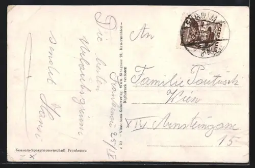 AK Frankenau /Burgld., Ortsansicht aus der Vogelschau