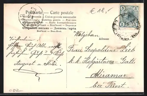 AK Biedermannsdorf, Oberort aus der Vogelschau