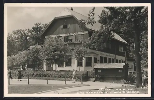 AK Wien, Dreimarkstein, Café-Restaurant Häuserl am Roan v. J. Bodenstein