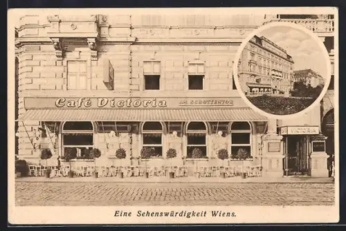AK Wien, Café Victoria a. Schottentor, Schottengasse 10