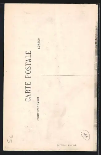 AK Danne-Marie, Rue du Marché avec maisons à colombages et passants