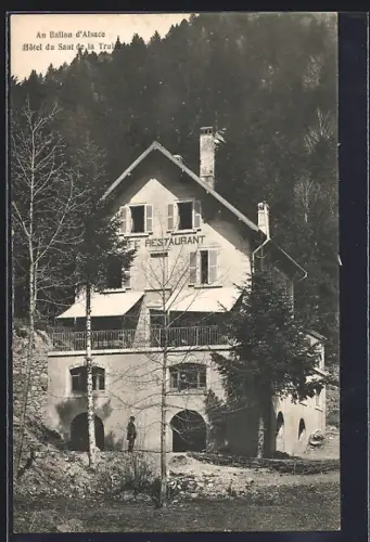 AK Ballon d`Alsace, Hôtel du Saut de la Truite au milieu de la forêt