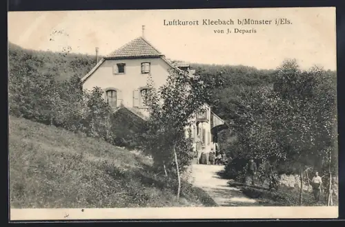 AK Kleebach b. Münster, Kurhaus von J. Deparis