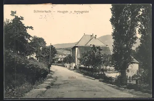 AK Schnierlach, Hauptstrasse und Amtsgericht