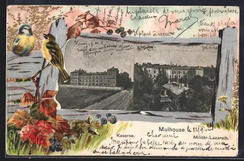 AK Mulhouse, Kaserne und Militär-Lazareth