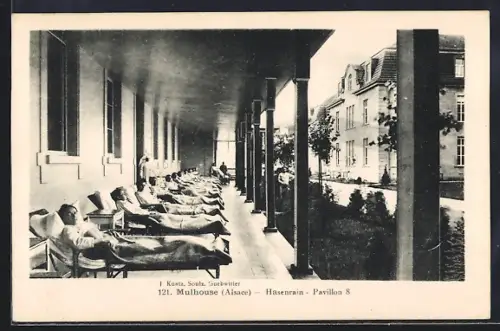 AK Mulhouse /Alsace, Hasenrain, Pavillon 8