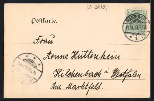 AK Hannover, Georgstrasse mit Cafe Kröpcke und Strassenbahnen