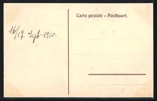 AK Bruxelles, Rue de la Regence, Le palais de justice, Strassenbahn