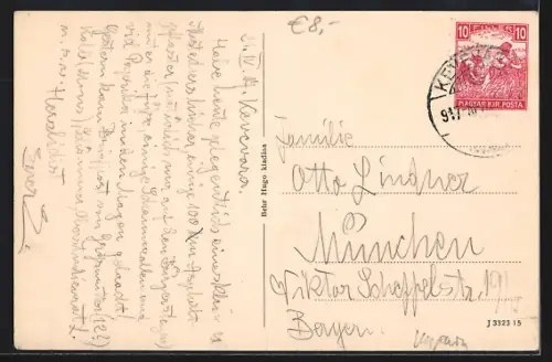 AK Kevevára /Temeskubin, Szt. István tér R. k. templom