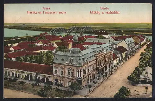 AK Senta, Látkép a vashiddal