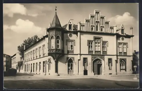 AK Szeged, Partie an einer Strassenecke