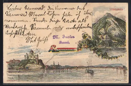 Lithographie Esztergom, Visegrad