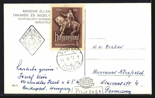 AK Pilicsaba, Blick auf ein Haus