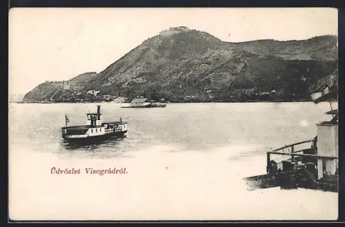 AK Visegrád, Boote auf dem Wasser