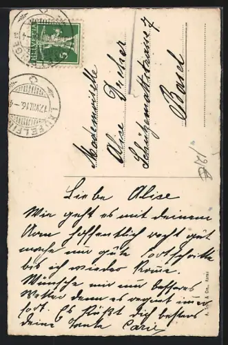 AK Ramsach, Ortsansicht aus der Vogelschau