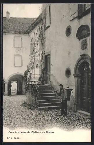 AK Blonay, Cour intérieure du Château de Blonay