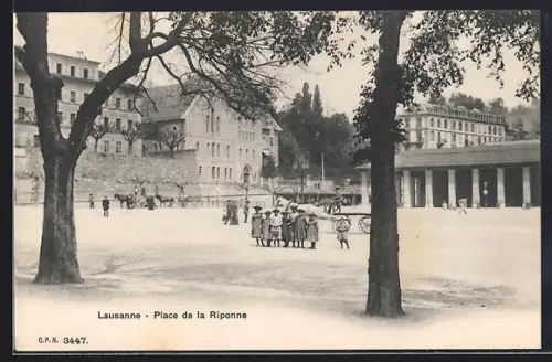 AK Lausanne, Place de la Riponne