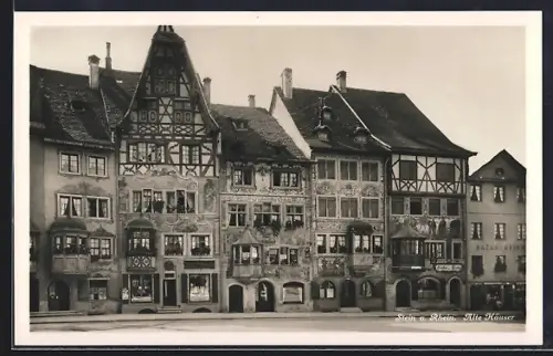 AK Stein a. Rhein, Alte Häuser