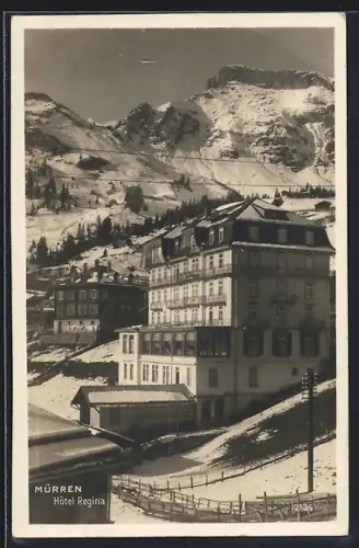AK Mürren, Hotel Regina im Schnee